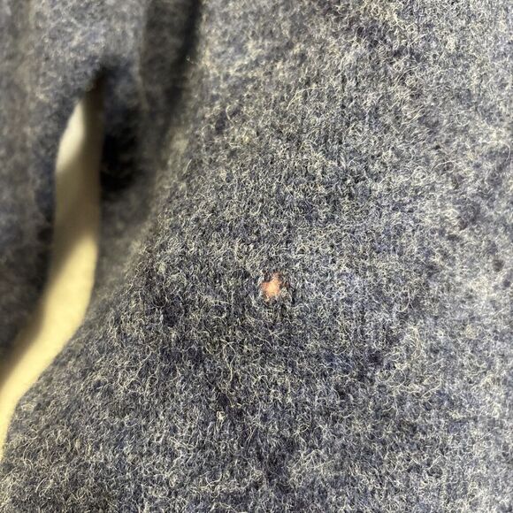 Bowen & Wright Men's Shetland Wool V-Neck Diamond Sweater Blue Size Medium - Picture 8 of 16